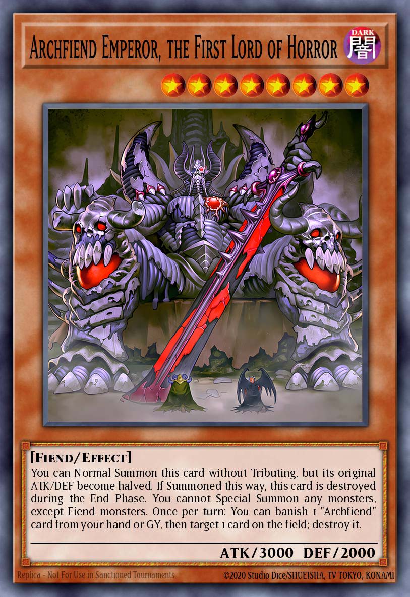Archfiend Emperor, the First Lord of Horror