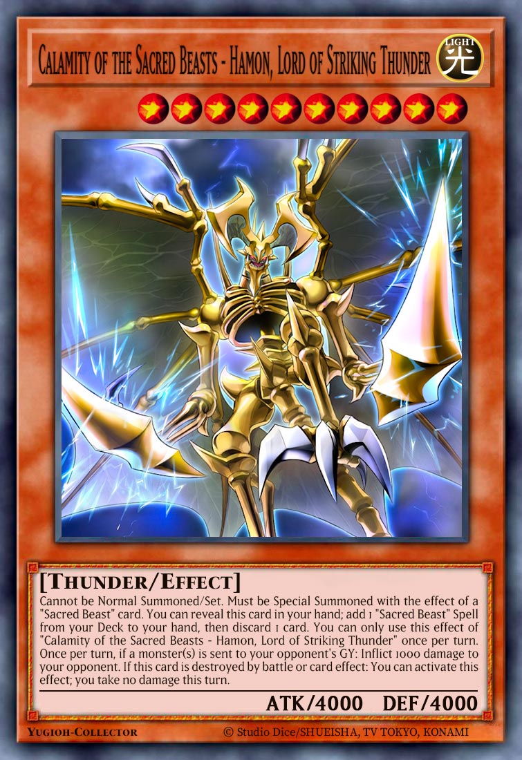 Calamity of the Sacred Beasts - Hamon, Lord of Striking Thunder