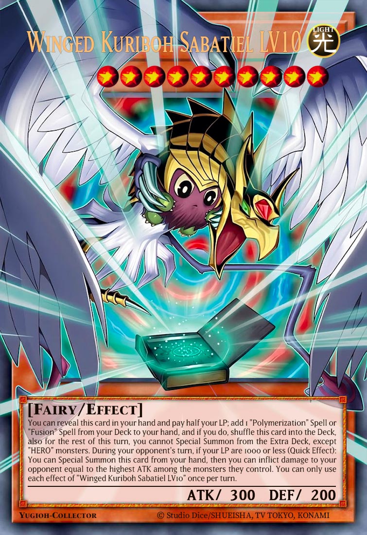 Winged Kuriboh Sabatiel LV10